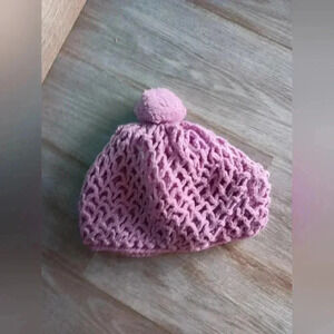 Hand crafted, Vintage style crochet hats, purple or gold or teal